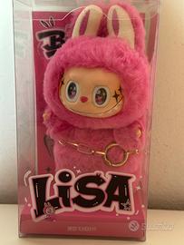 black pink lisa labubu the monster 18cm sigillato