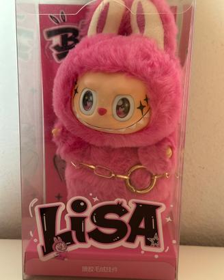 black pink lisa labubu the monster 18cm sigillato