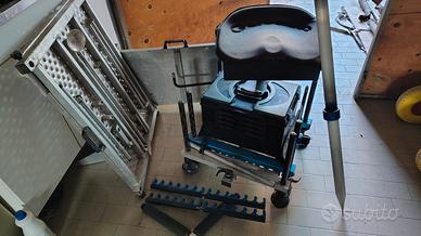 stock attrezzatura completa per pesca sportiva