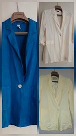 Stock lotto 3 giacche in lino/ misto lino M