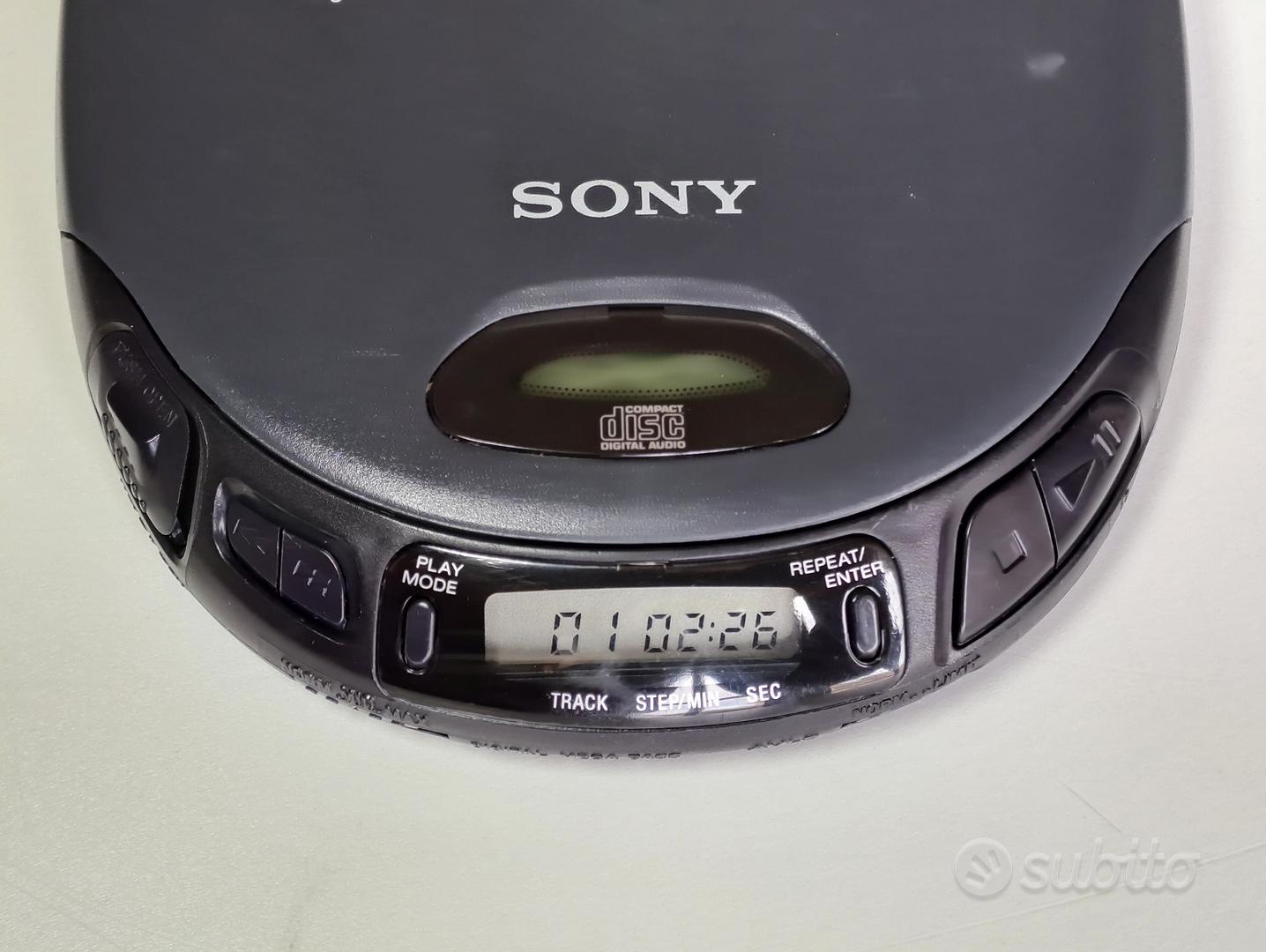 Lettore CD Player Sony Discman D-151 con LINE-OUT - Audio/Video In