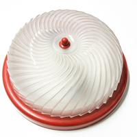 Plafoniera con cornice rossa - vintage