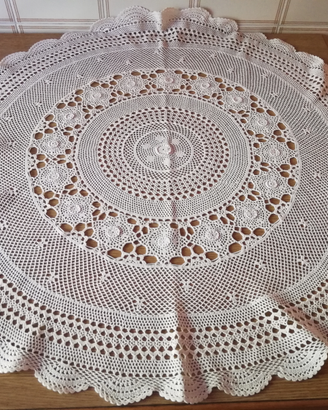 Tovaglietta uncinetto, Vintage, per tavolo rotondo
