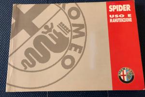 USO E MANUTENZIONE ALFA ROMEO SPIDER GTV 916 -1998