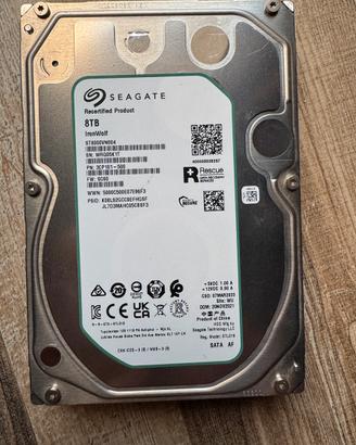 Hard disk Hdd 8TB Seagate ironwolf