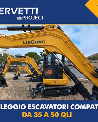 NOLEGGIO ESCAVATORI COMPATTI DA 35 A 50 QLI