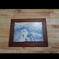 Quadro in legno con immagine antica Taranto 