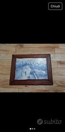 Quadro in legno con immagine antica Taranto 