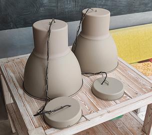 N. 2 Lampade sospensione da soffitto serie Hektar 