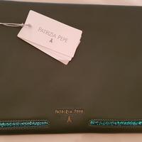 Borsa Pochette Patrizia Pepe - pelle Glitter Green