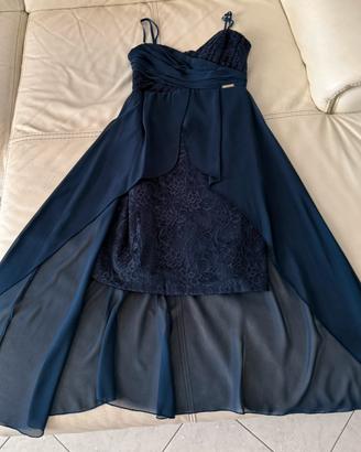 Vestito corto blu elegante