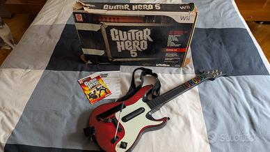 Chitarra Guitar Hero 5 per Nintendo Wii + Scatola