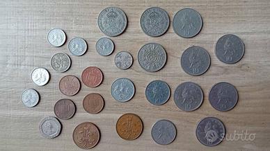 Monete: 26 scellini e penny (Gran Bretagna)