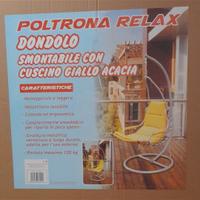 Poltrona a dondolo sospesa da esterno