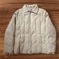 Piumino Donna in vera pelle d’oca beige chiaro