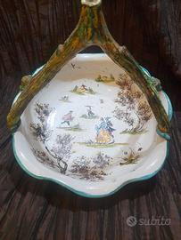 Cesta Vintage in ceramica di  Albisola (SV) , non