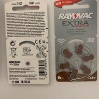 Pile RAYOVAC EXTRA 312 per apparecchi acustici