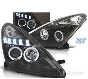 FARI PER TOYOTA CELICA T23 99-05 LED OCCHI ANGELI 