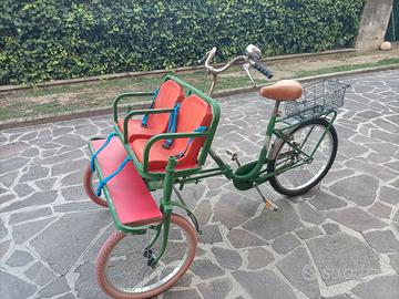 Bicicletta artigianale 3 posti  più unica che rara