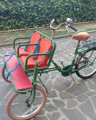 Bicicletta artigianale 3 posti  più unica che rara