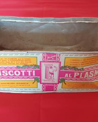 Scatola di latta biscotti Plasmon