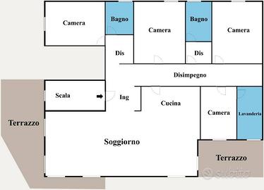 Attico / Mansarda di 260 m² con più di 5 locali e 