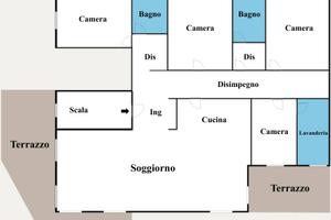 Attico / Mansarda di 260 m² con più di 5 locali e 