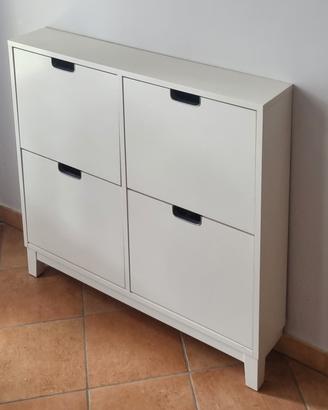 Scarpiera IKEA STÄLL bianca 4 scomparti come nuova
