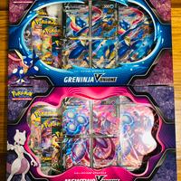 Collezione Pokemon Mewtwo e Greninja V unione new