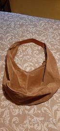 borsa in pelle scamosciata gmv 