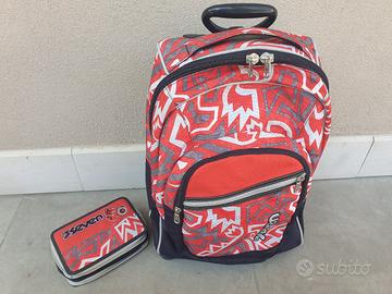 zaino trolley seven con astuccio