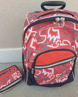zaino trolley seven con astuccio