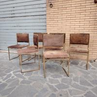 Sei sedie anni 70 Vintage 