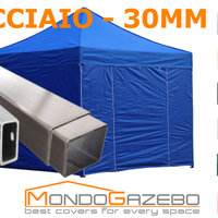 Gazebo pieghevole 3x3 impermeabile 6colori acciaio