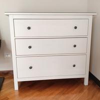 Cassettiera Hemnes Ikea bianca 