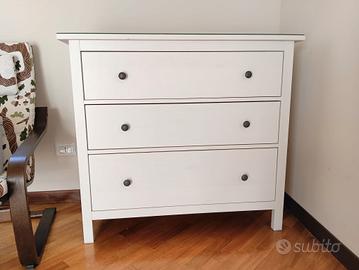 Cassettiera Hemnes Ikea bianca 