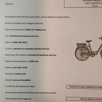 bicicletta elettrica e-bike 4000rm 26 ls