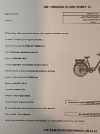 bicicletta elettrica e-bike 4000rm 26 ls