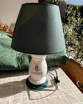 Lampada Becks in ceramica/porcellana da tavolo