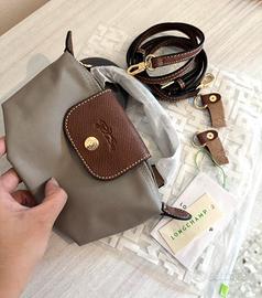 Borsa Longchamp mini con tracolla Grey