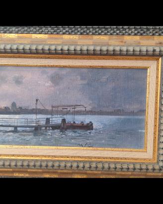 QUADRO MARIO MADIAI - PONTILE A VENEZIA