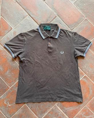 Polo Fred Perry vintage marrone taglia M