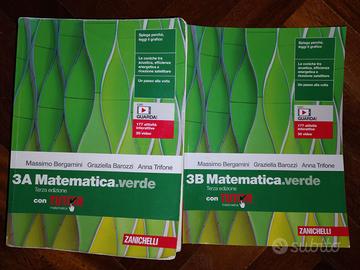coppia  libri 3A e 3B matematica.verde Zanichelli