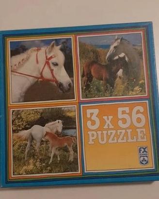 Puzzle con immagini cavalli 3 ×56