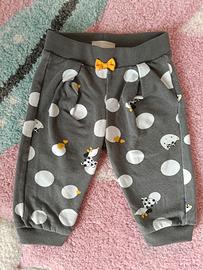 Pantaloni Chicco grigio a pois, 6 mesi 62 cm