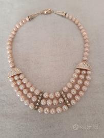Collana con perle d'cqua dolce