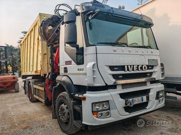 Iveco Stralis AT450 Gru Con Ragno MOTORE ROTTO