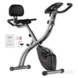 Cyclette Pieghevole Fitness Comodo Cuscino Sedile
