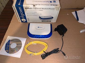 Modem Router Digicom ADSL2+ Ethernet e USB