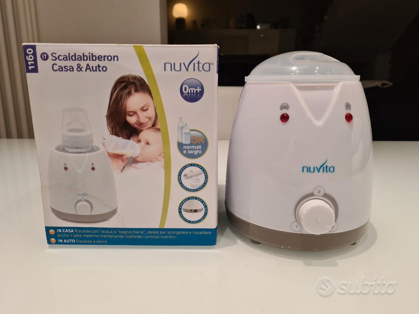 Nuvita 1165 | Scalda Biberon Neonato Portatile | Scaldabiberon da Viaggio |  Scalda Biberon Casa e Auto | Scaldabiberon Veloce | Scalda Latte Neonato 